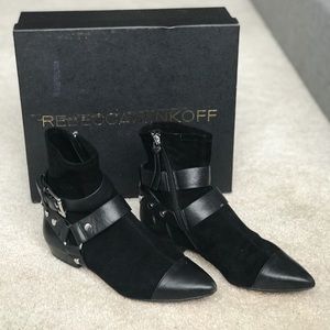 Rebecca Minkoff suede & leather booties